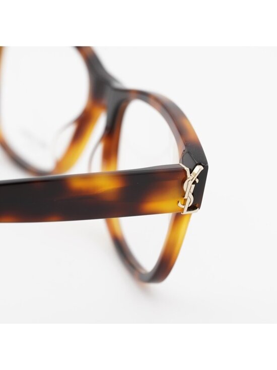 Saint Laurent SLM132 006 Square Eyeglasses Havana 55mm Frame main image 6